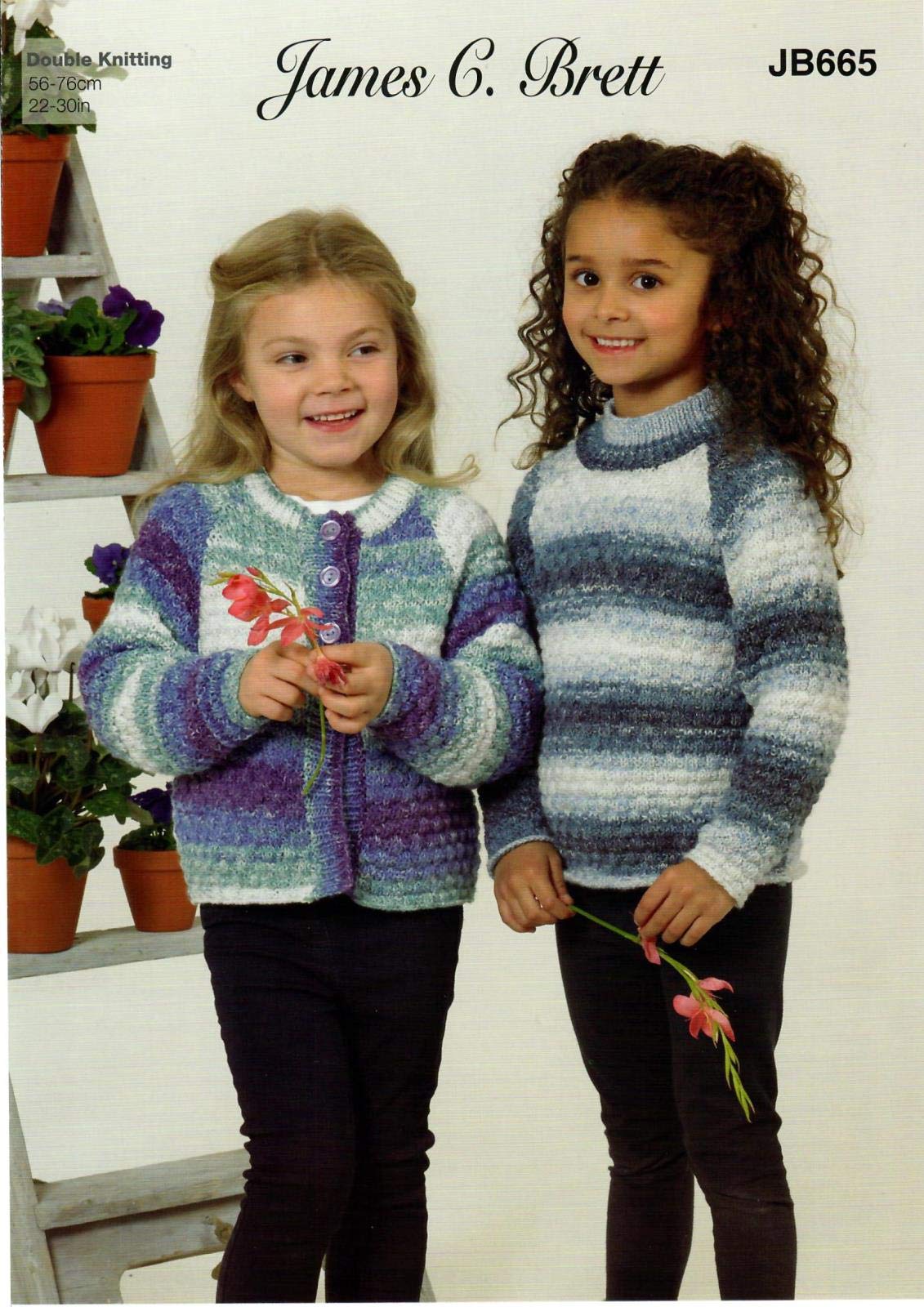 James C. Brett Driftwood James C Brett 665 Sweater And Cardigan In Dk