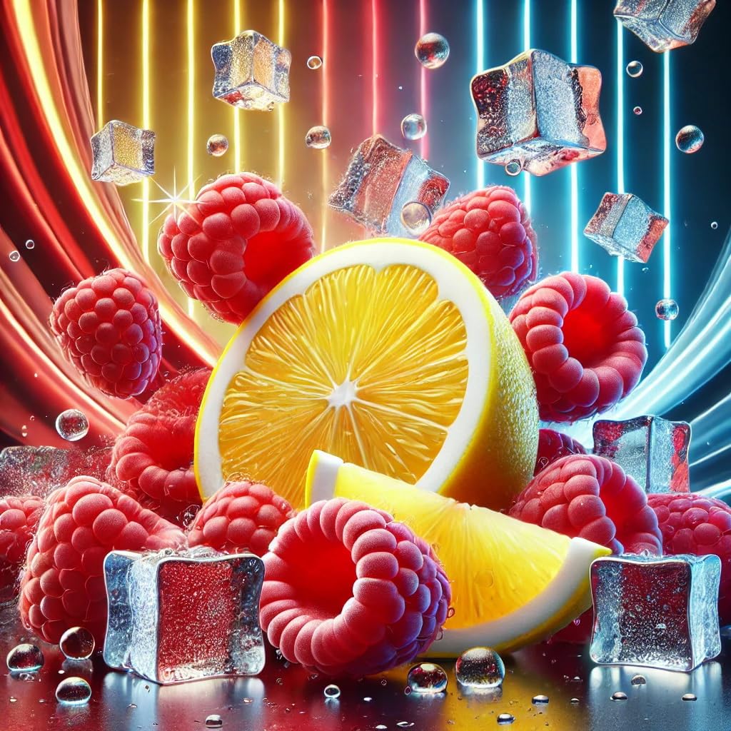 Raspberry Lemon Freeze – malina cytryna Ice aromat koncentrat – Wegański – Sasami – 100ml