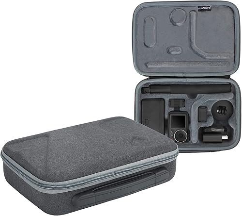 Osmo Action 3 Funda para DJI Action 3 Accesorios de cubierta de cámara Bolsa de viaje compacta Estuche de transporte duro Estuche de transporte de