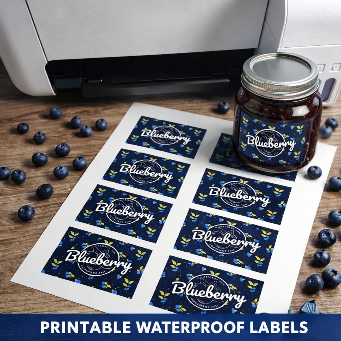 2x3 inch Bottle Labels Printable Glossy White Waterproof Vinyl Sticker Labels 160 Labels for Inkjet or Laser Printer image 2