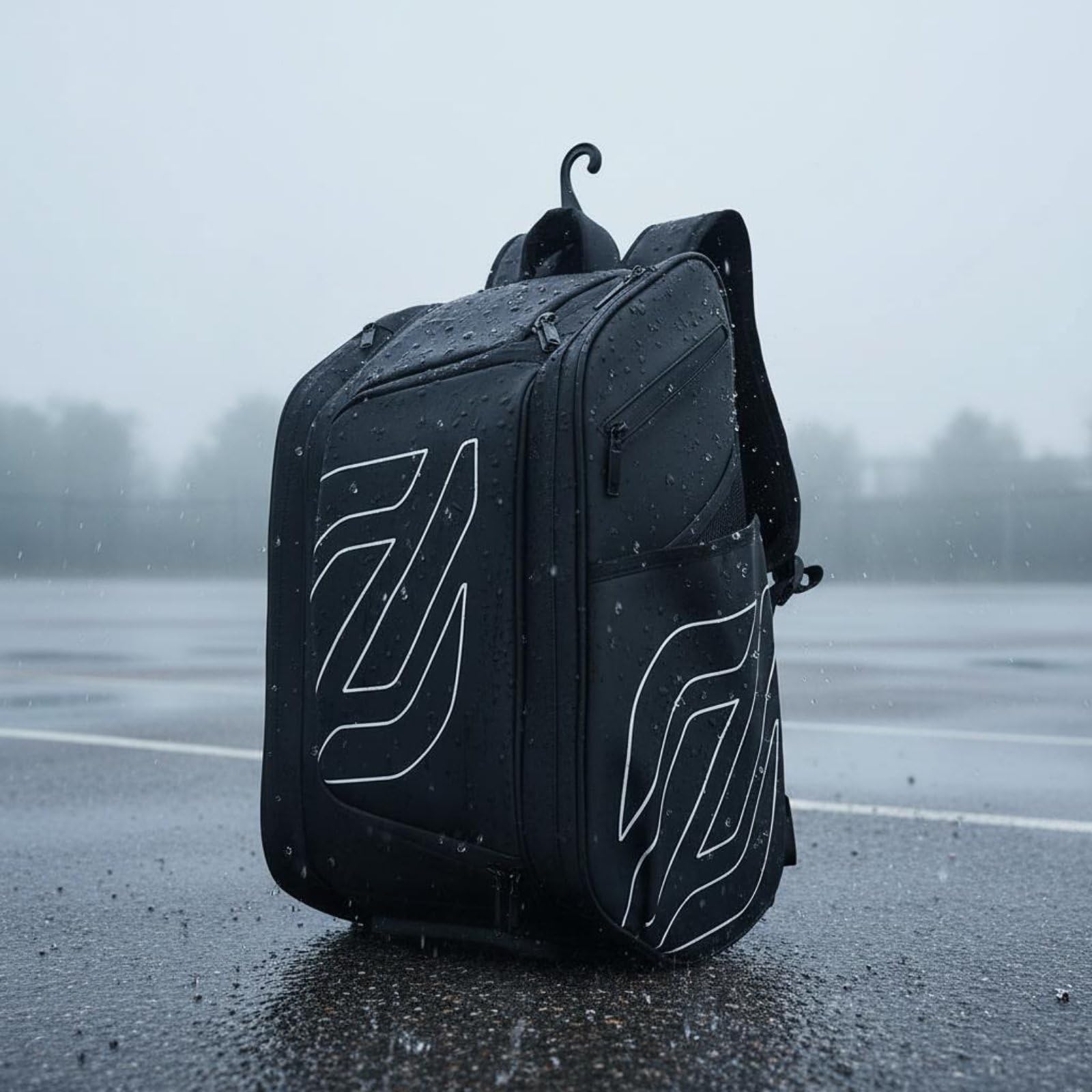 Zaino per Racchetta Borsa Sportiva Zaino Tennis Zaino Pickleball Borsa Badminton Resistente con Tessuto Impermeabile Spallacci Confortevole Tasche