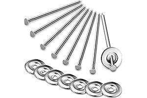 Heavy Duty Patio Rug Stakes (8 Sets) to Secure Outdoor Mats and Carpets