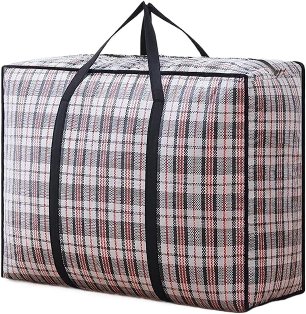 ZGHNASHUN Waterproof Bag Waterproof Storage Bags Extra Large Hand-held Folding Travel Bag Thickening Capacity Luggage, Moving Packing Woven(S-50x32x23cm)