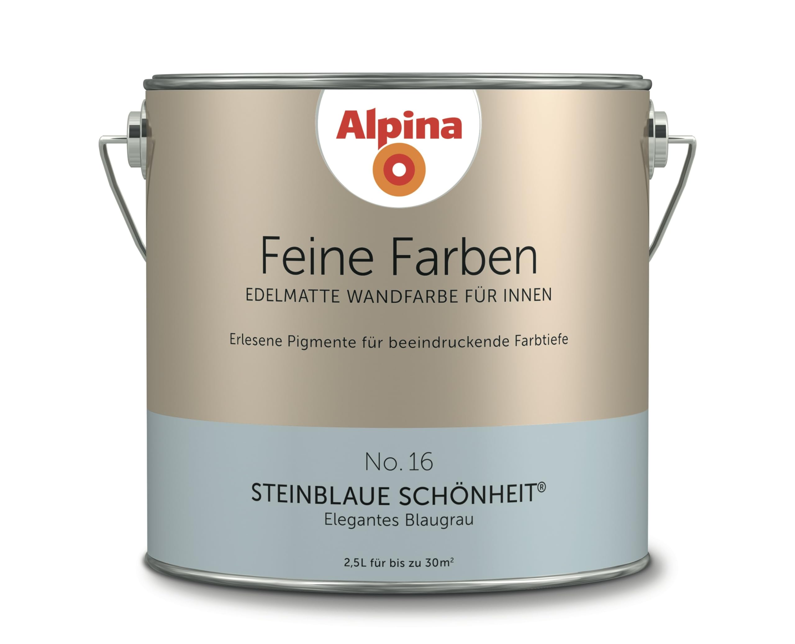 Alpina Feine Farben – No. 16 Steinblaue Schönheit® – edelmatte Innenfarbe