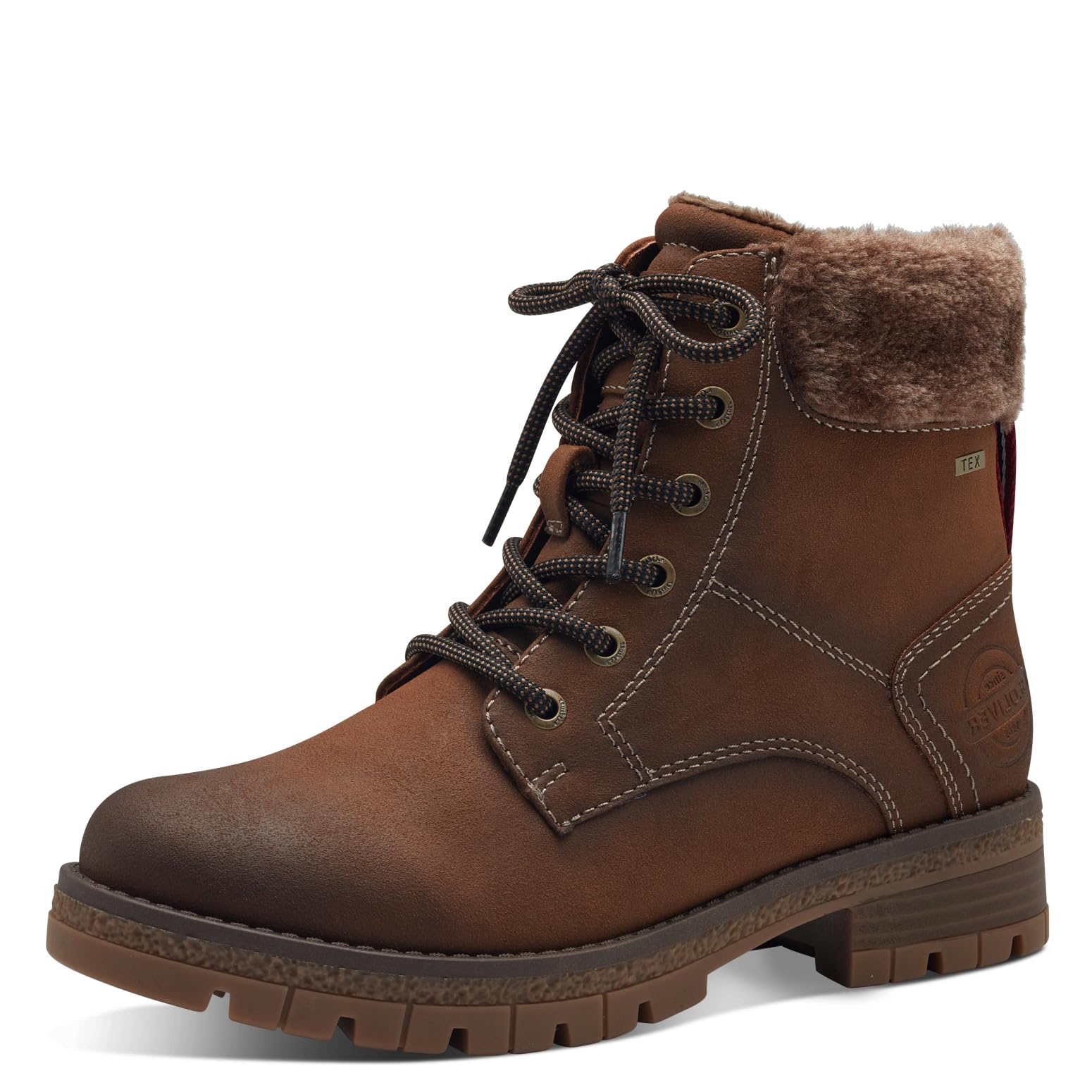s.Oliver Damen Stiefeletten zum Schnüren mit Reißverschluss Wasserabweisend