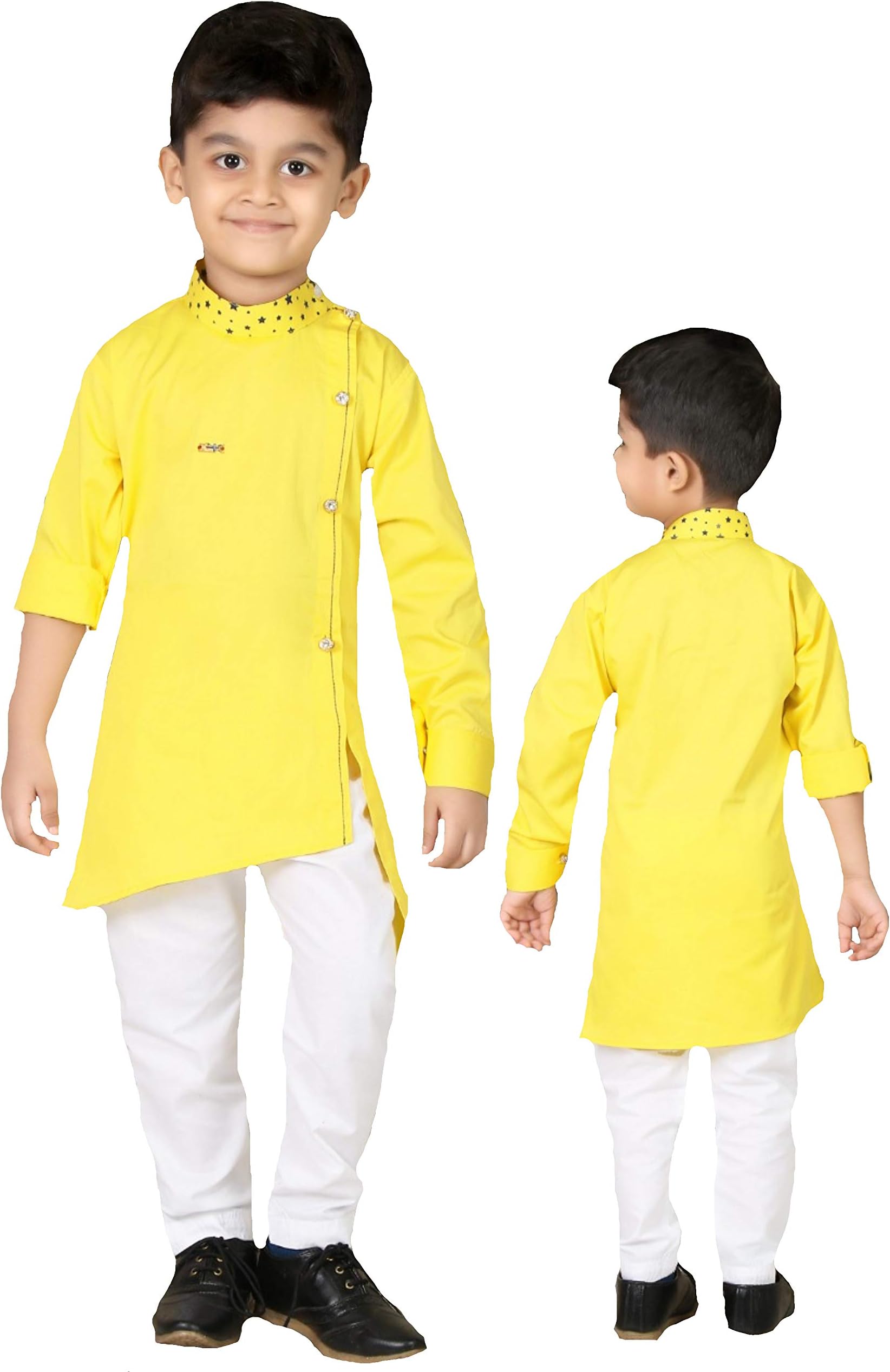 Kashvi Boy's Cotton Kurta Pyjama Set