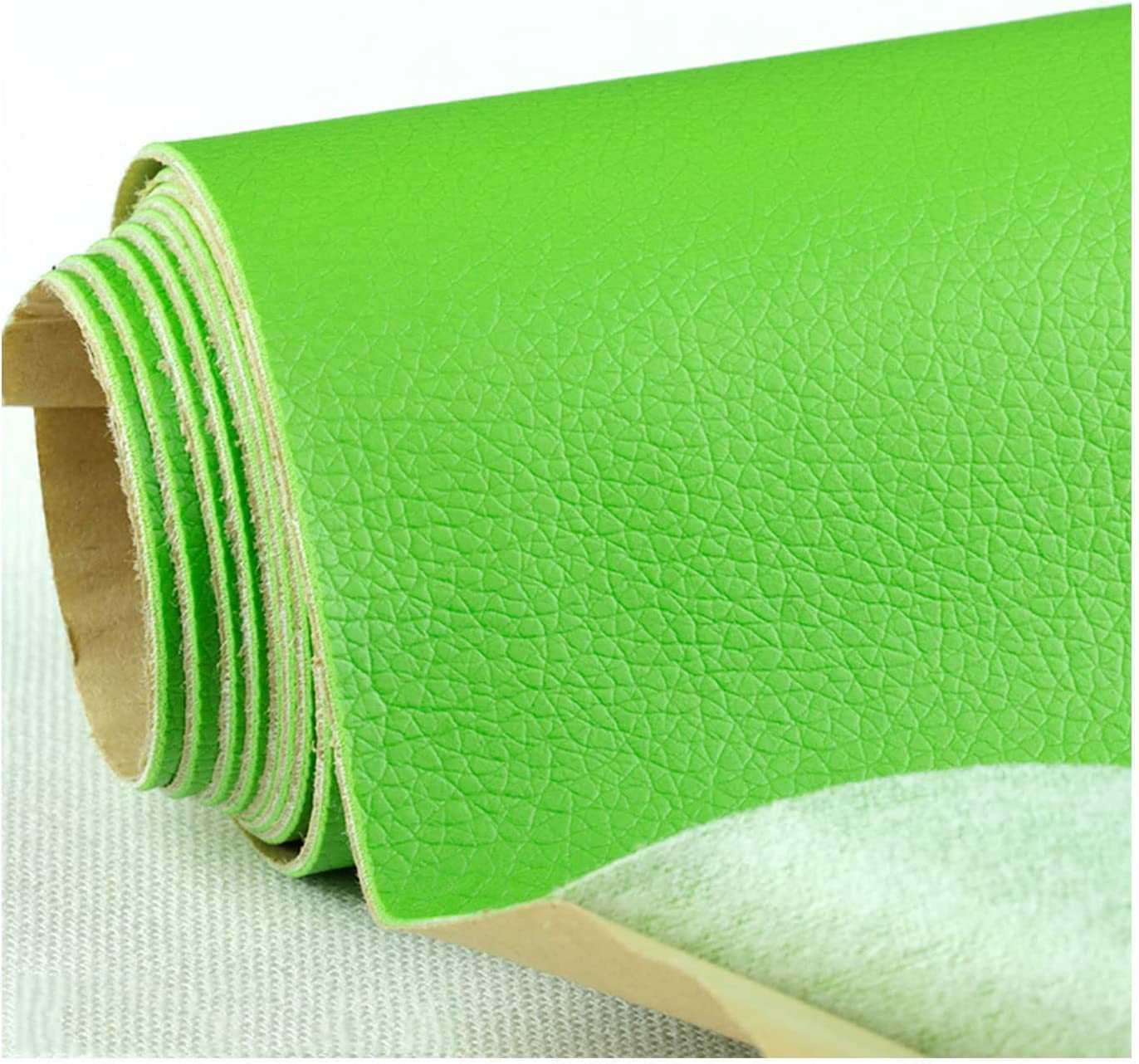 Large Leather Repair Patch Self-Adhesive Leather Repair Tape Leather Couch Patch Leatherette Litchi Pattern for Upholstery Sofa Couch CarSeat Furniture First Aid Patc(Color:Green)
