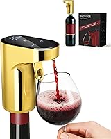 Vista 11 de Decantador de vino eléctrico 5 en 1 y dispensador inteligente de licor, esencial para fiesta de Pascua, aireador automático con dosificación de Rojo