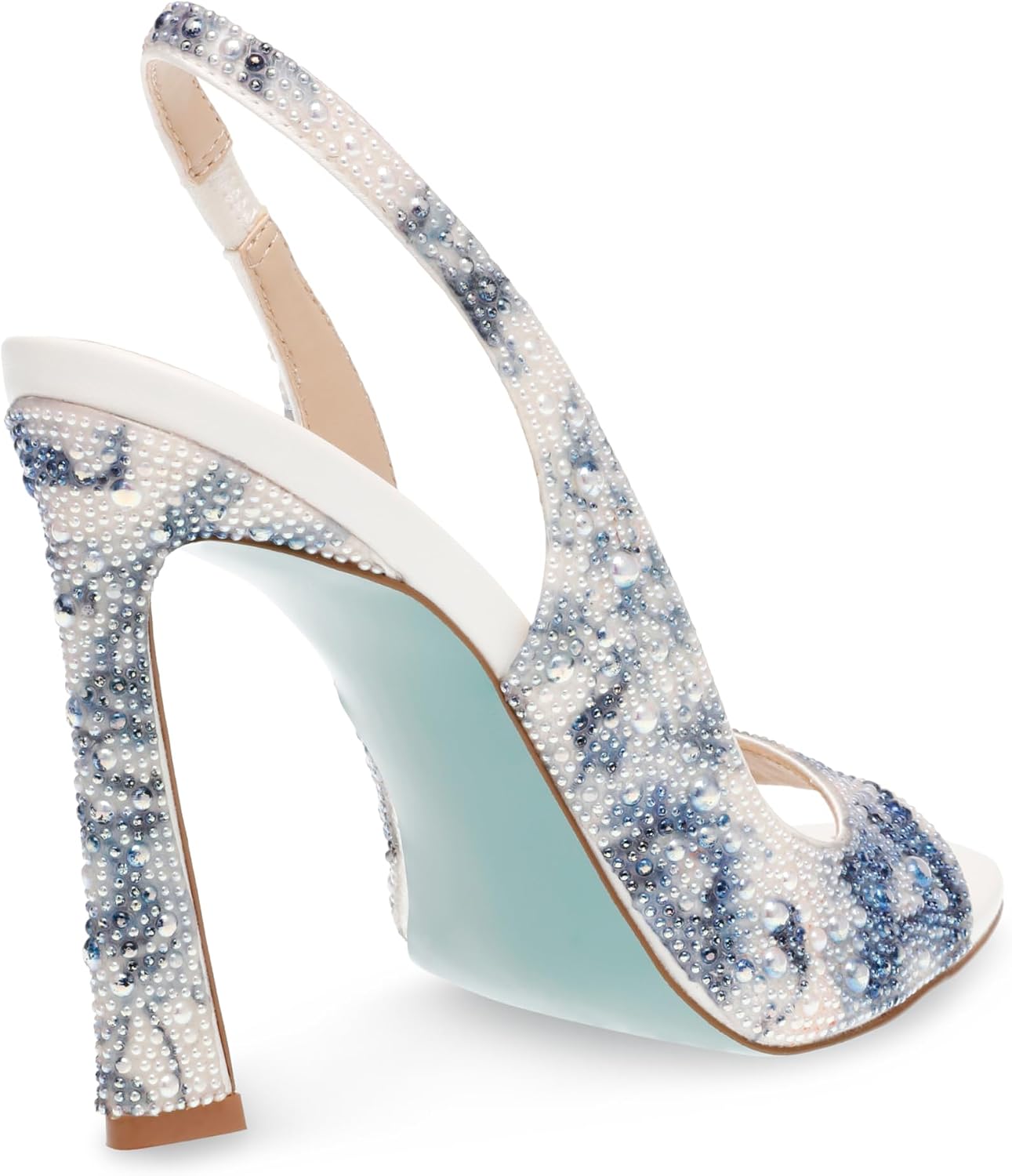 Betsey Johnson Women's Mina Peep-Toe Slingback Heeled Sandals