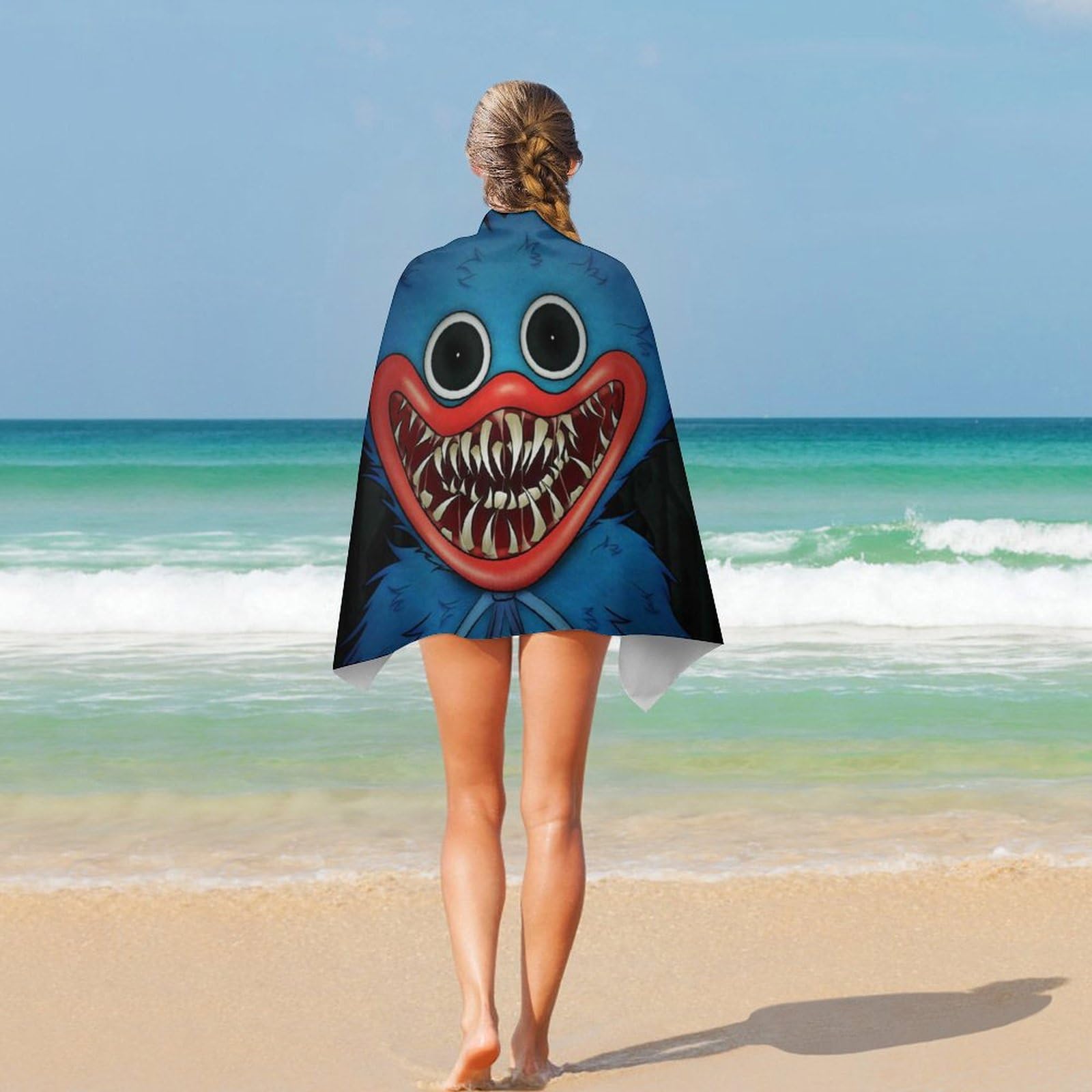 Amazon.co.jp: バスタオル ハギー ワ ギー イラスト アニメ ビーチ