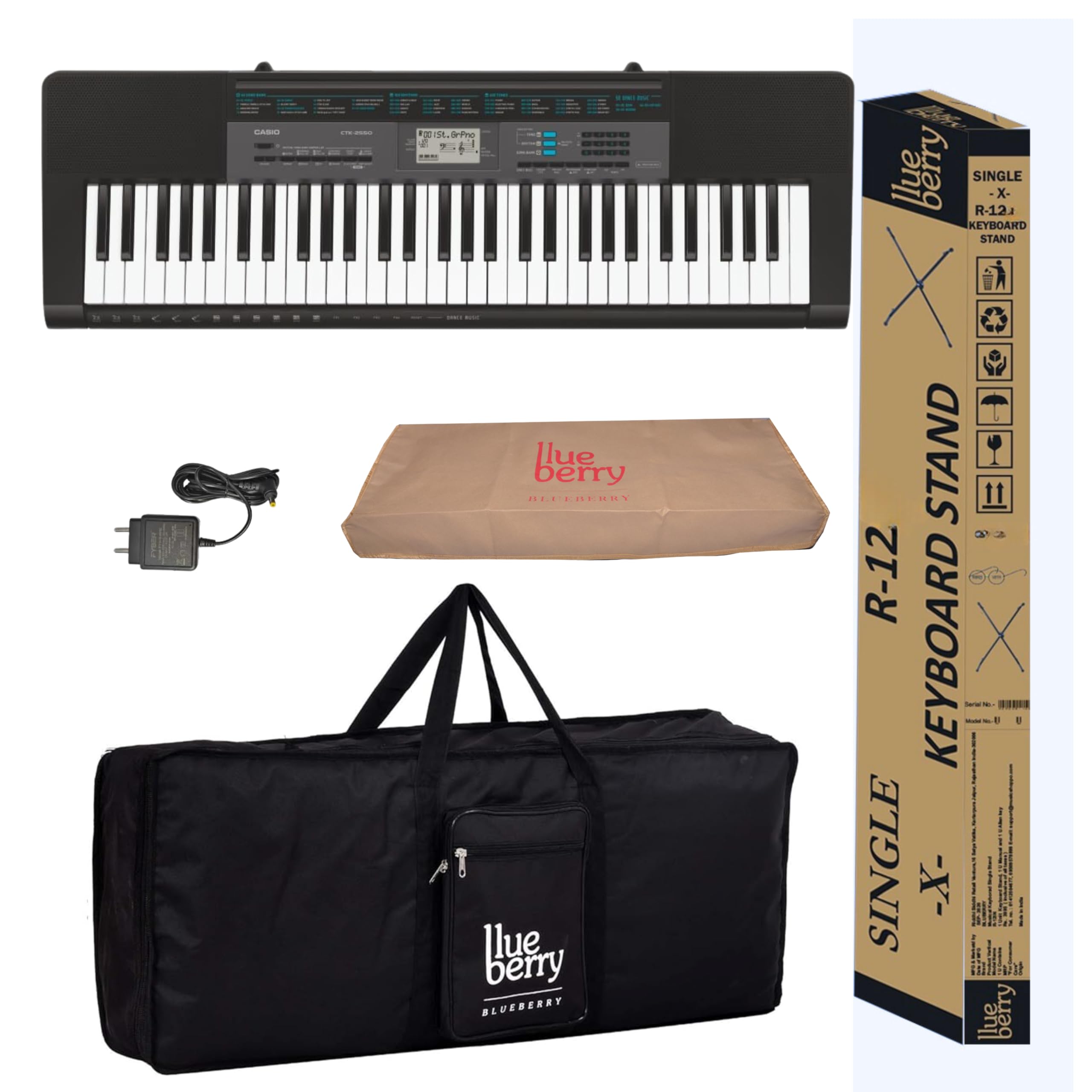 Casio CTK-2400 Electronic Keyboard, 61 Keys, Black : Amazon.in