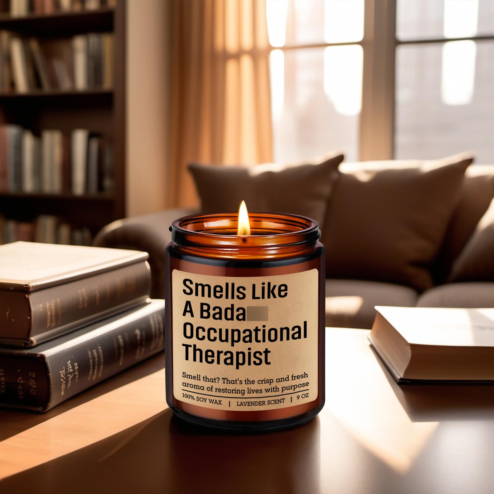 LEADO Candle, Occupational Therapist Gifts - Occupational Therapy Gifts for Women, Men - Funny Appreciation, OT Month, Graduation, Fathers Day, Birthday, OT License Present for School Student, Grad