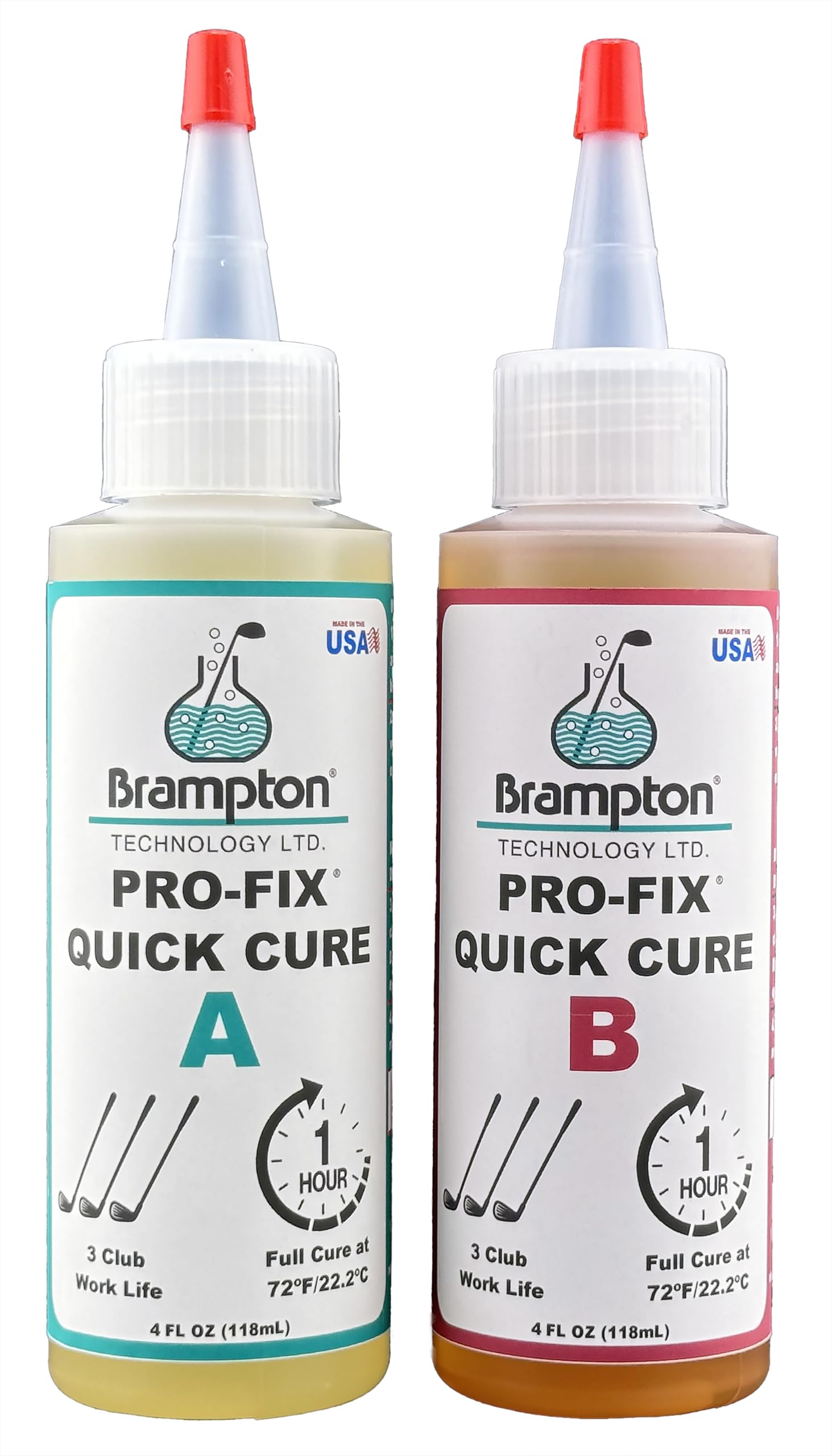 Brampton PRO-FIX Quick Cure Golfschlger-Reparatur 30 Minuten Golfschlger-Reparatur Golf-Epoxy fr alle Golfschfte, Golfkpfe, Treiber, Putter und Eisen entwickelt fr die Golf-Industrie