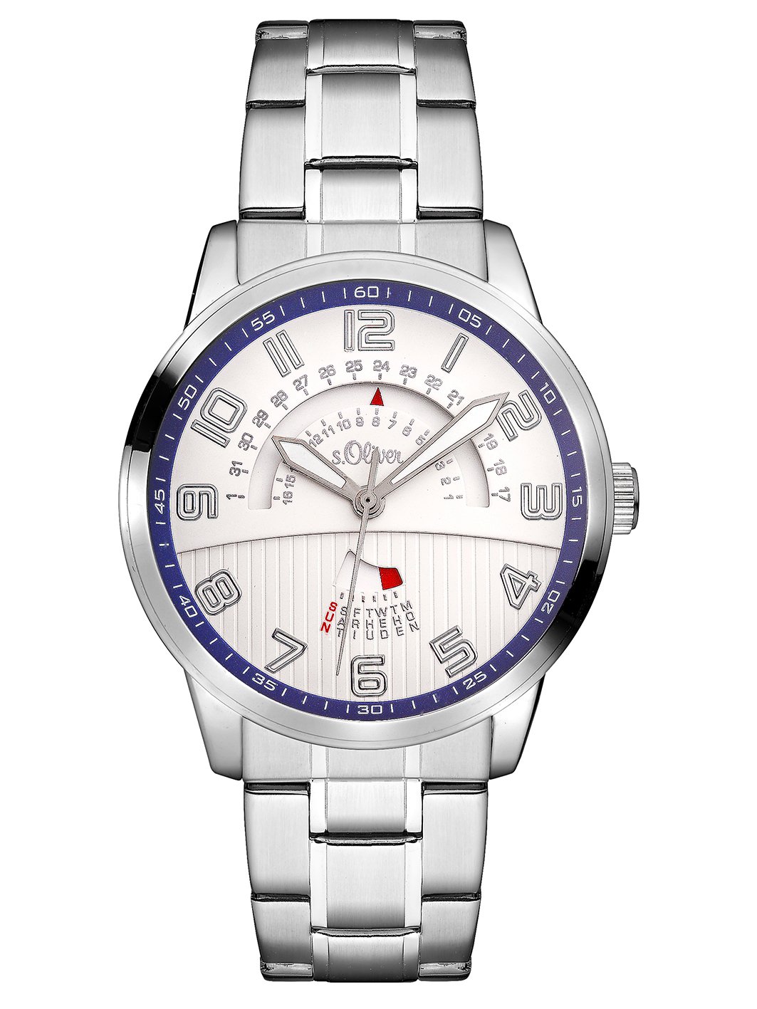 s.Oliver Herren-Armbanduhr Analog Quarz Edelstahl SO-3223-MM