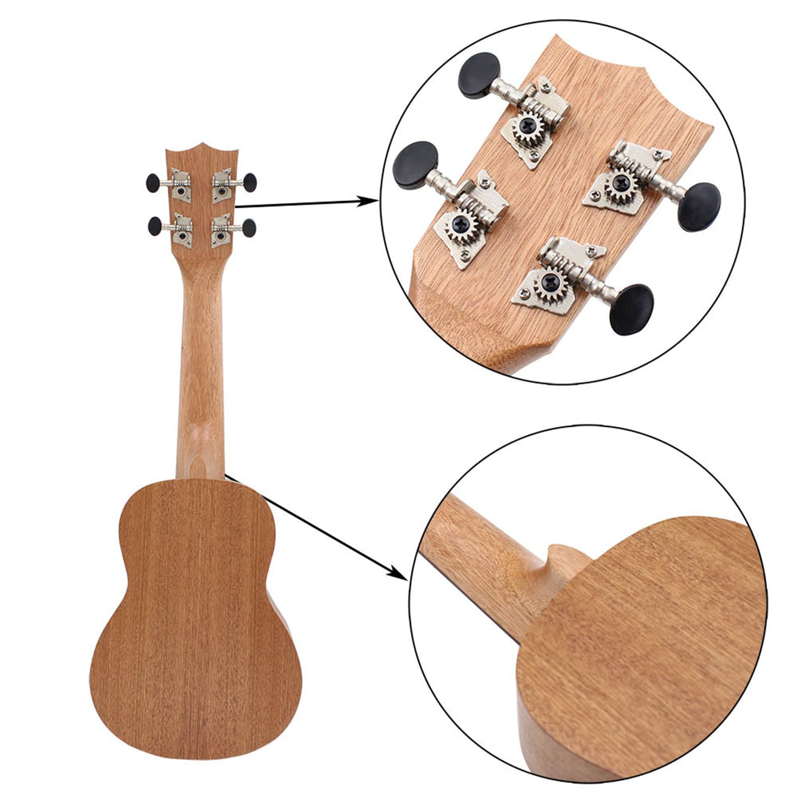 53 cm początkujący hawajskie ukulele instrument dziecko mała gitara czterostrunowy wzór słonecznika ukulele proste i zabawne drewno dla dzieci