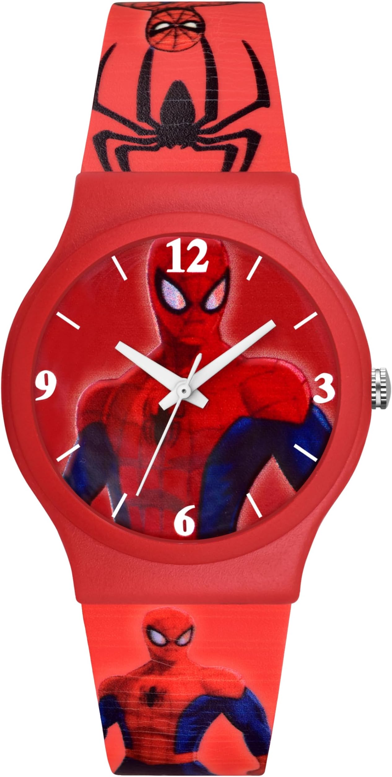 AcnosCharacter Kid's Happy Colorful Water-Resistant Durable Watch for Boys Kids Boy with Fun Designs Adjustable Strap Positive Messages Watch for Kids