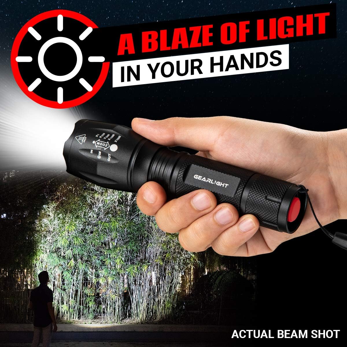 GearLight Tactical Flashlight S1000 PACK Photo