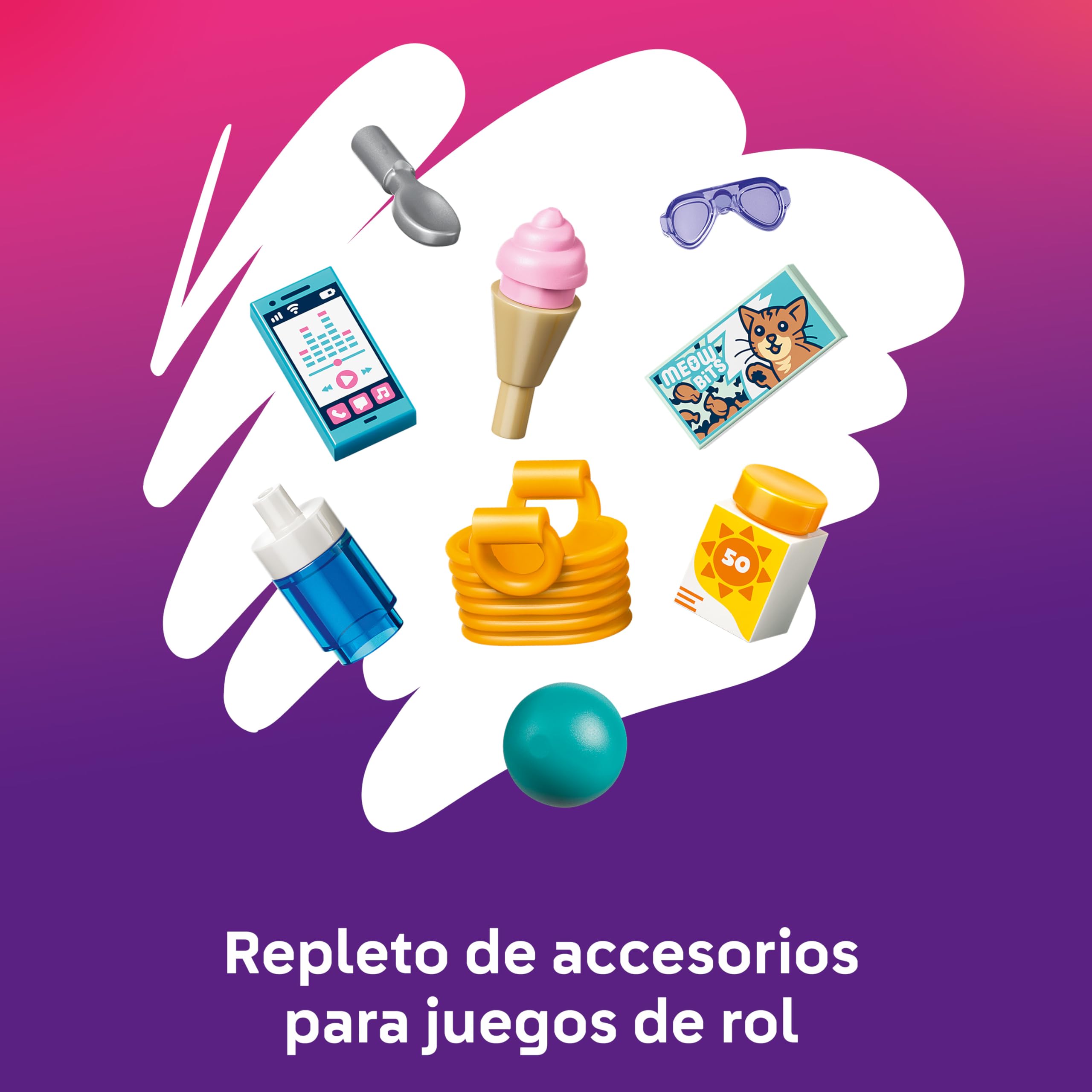 LEGO Friends Día Divertido en el Parque Acuático – Juguete en Miniatura con Tobogán, 2 Mini Muñecos, 4 Figuras de Animales y Accesorios de Mascotas – Regalo de Cumpleaños para Niñas de 6+ Años – 42676