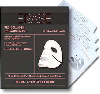 ERASE Mascarilla facial de colágeno hidratant...