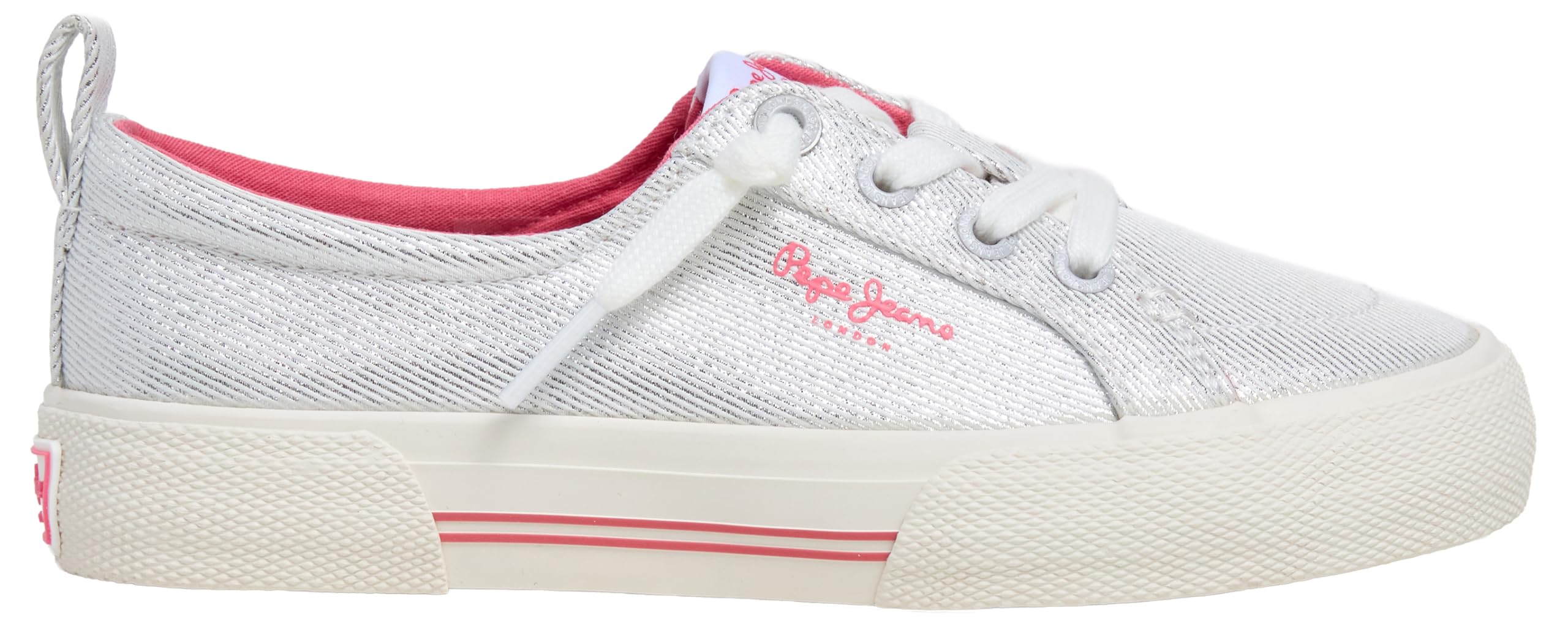 Pepe Jeans Kenton Chic G Sneak, Grey (Silver), 13.5 UK