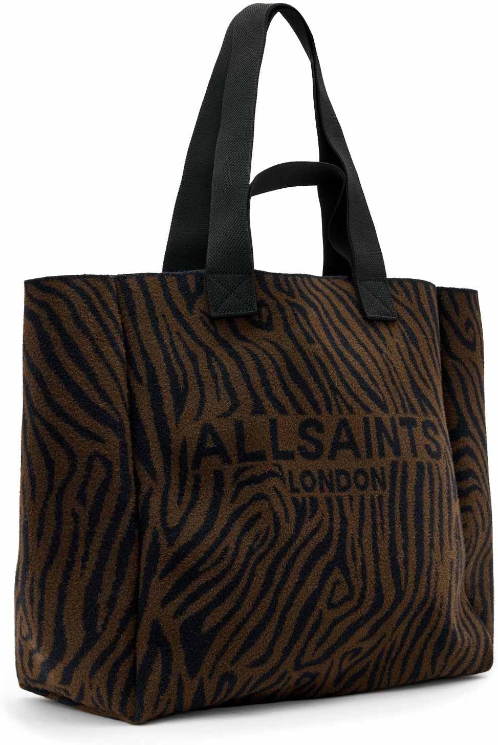 AllSaints Izzy Zebra East/West Tote W601XD Black/Brown One Size - Image 2