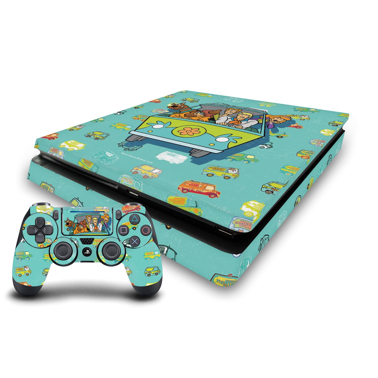 Graphismes Vinyle Autocollant PS4 Slim Scooby-Doo Licence Officielle pour Console et Manette - 7