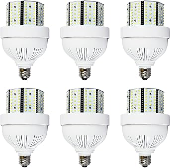 lawind 480V LED Corn Light Bulb 40W, Cob Corn Light Super Bright E26 6000LM 5000K Daylight Garage Light for High Bay Warehouse Workshop Backyard Lot Retrofit Indoor Outdoor, AC300-480V Input