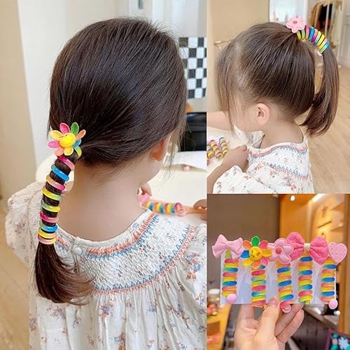 Miniatura 6 de Ally-Pocket - Bandas de pelo coloridas para teléfono, bandas de pelo coloridas para niños, bandas de pelo de alambre de teléfono, bandas de pelo