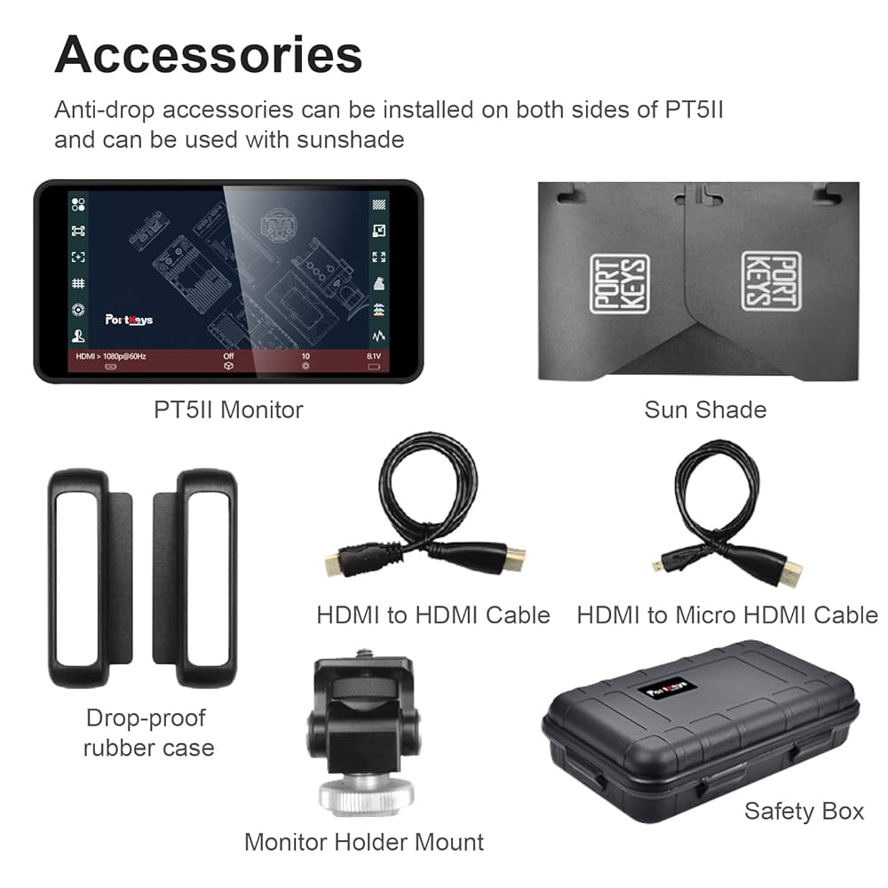 【美品】Portkeys PT5 II モニター 5・バッテリーset 美品】Portkeys PT5 II モニター 5・バッテリーset Amazon.com