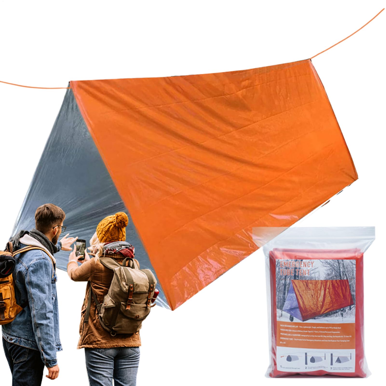 Tienda de campaña para emergencias y carpas de supervivencia impermeables 8