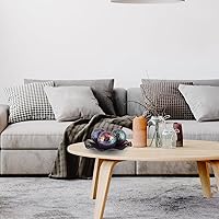 Vista 6 de MDLUU Bandeja de centro de mesa de mosaico, plato de vidrio decorativo de 11.6 pulgadas, cuenco de vidrio para decoración del hogar para mesa