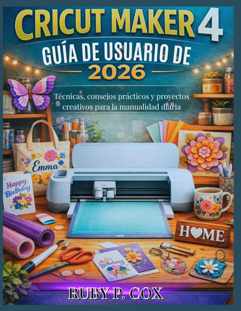 GUÍA DE USUARIO DE CRICUT MAKER 4 2026: Técnicas, consejos prácticos y proyectos creativos para la manualidad diaria
