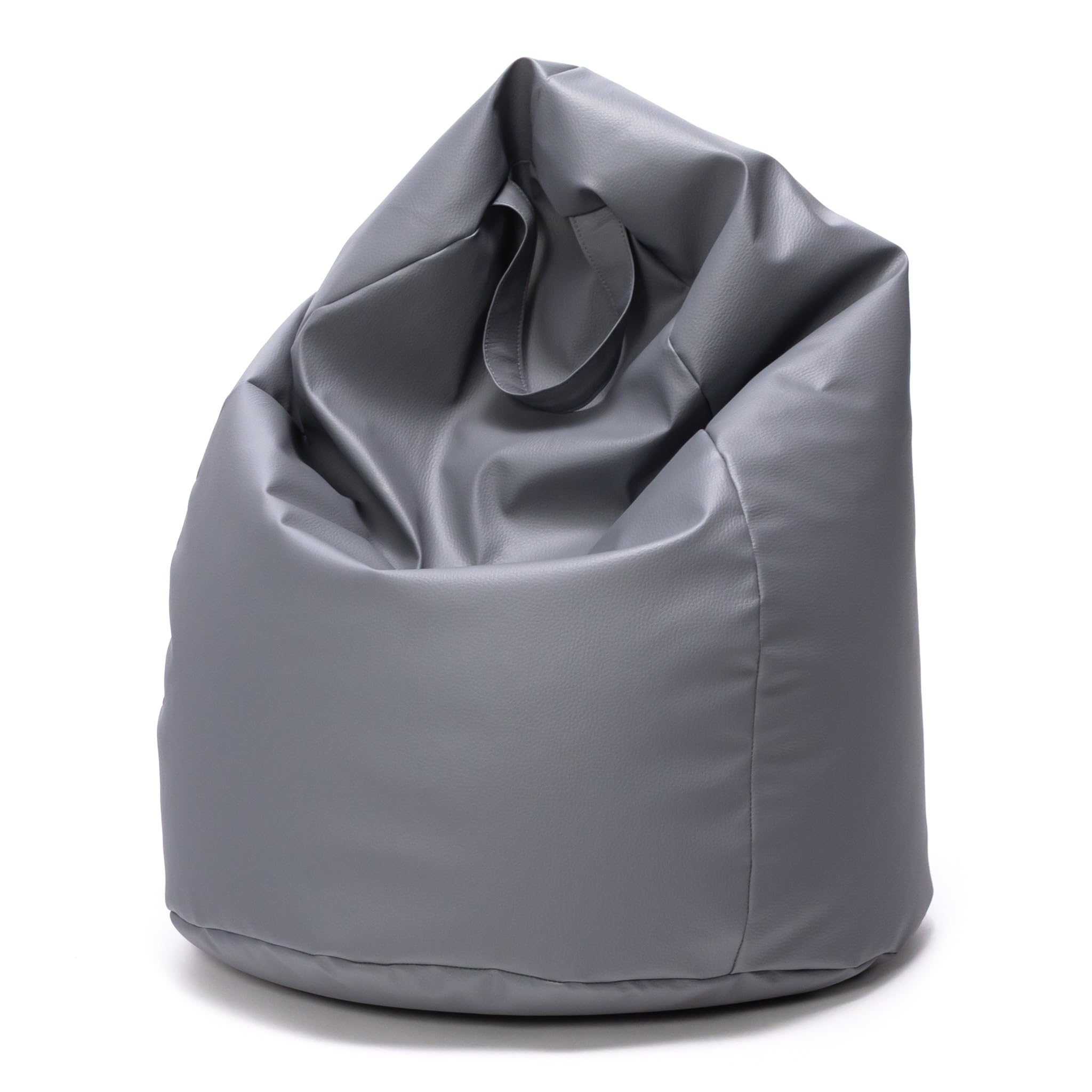 Ecopuf Pouf in similpelle con imbottitura in perline EPS, divano Etterfest, poltrona XXL per bambini, poltrona per adulti, sgabello, pouf, cameretta, sgabello da gaming, taglia S - 80x50 cm