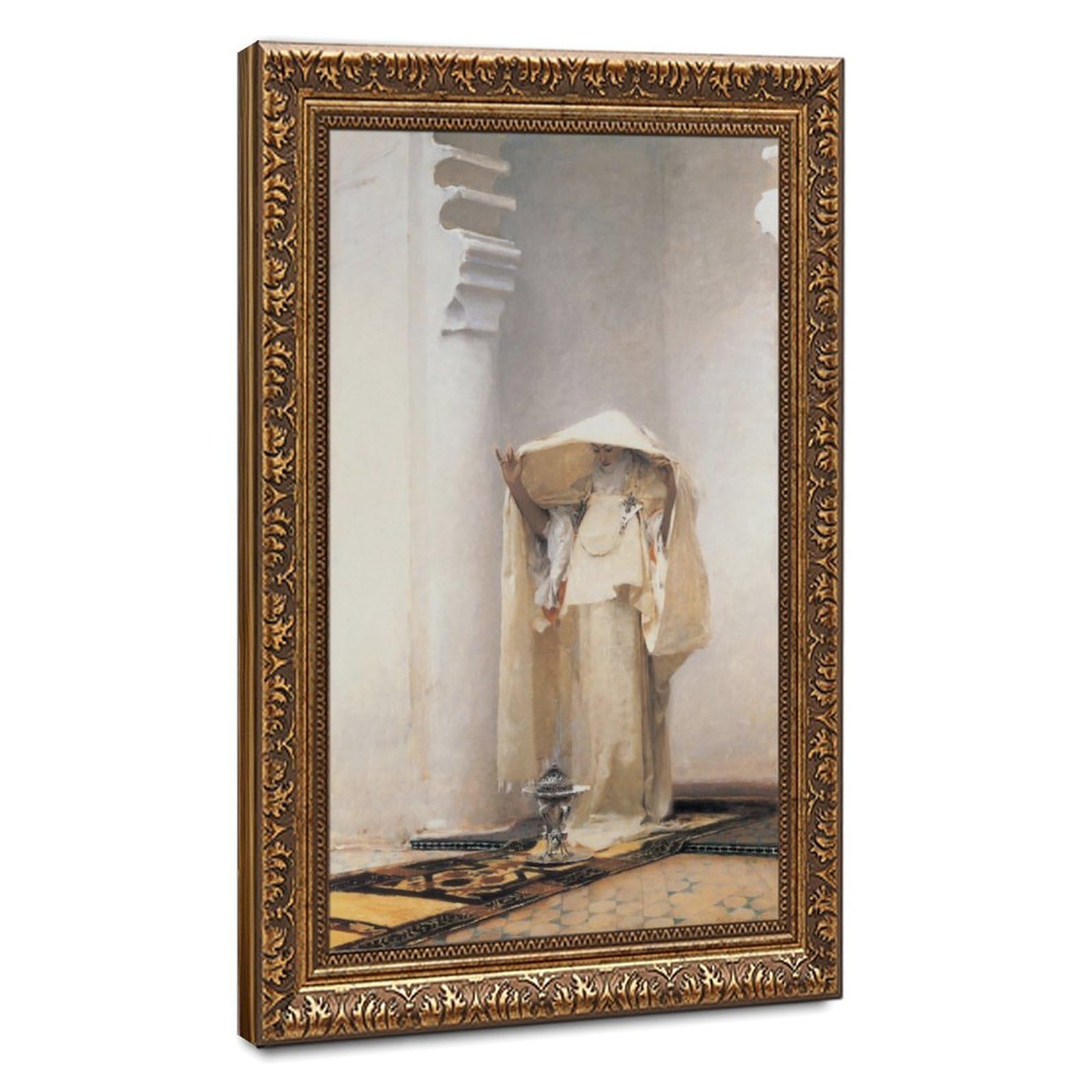 WCYB La Fumee D Ambre Gris - Smoke of Ambergris John Singer Sargent Prints Posters Canvas Deco Paintings Wall Art For Office Living Room Hangable Frame 8" L