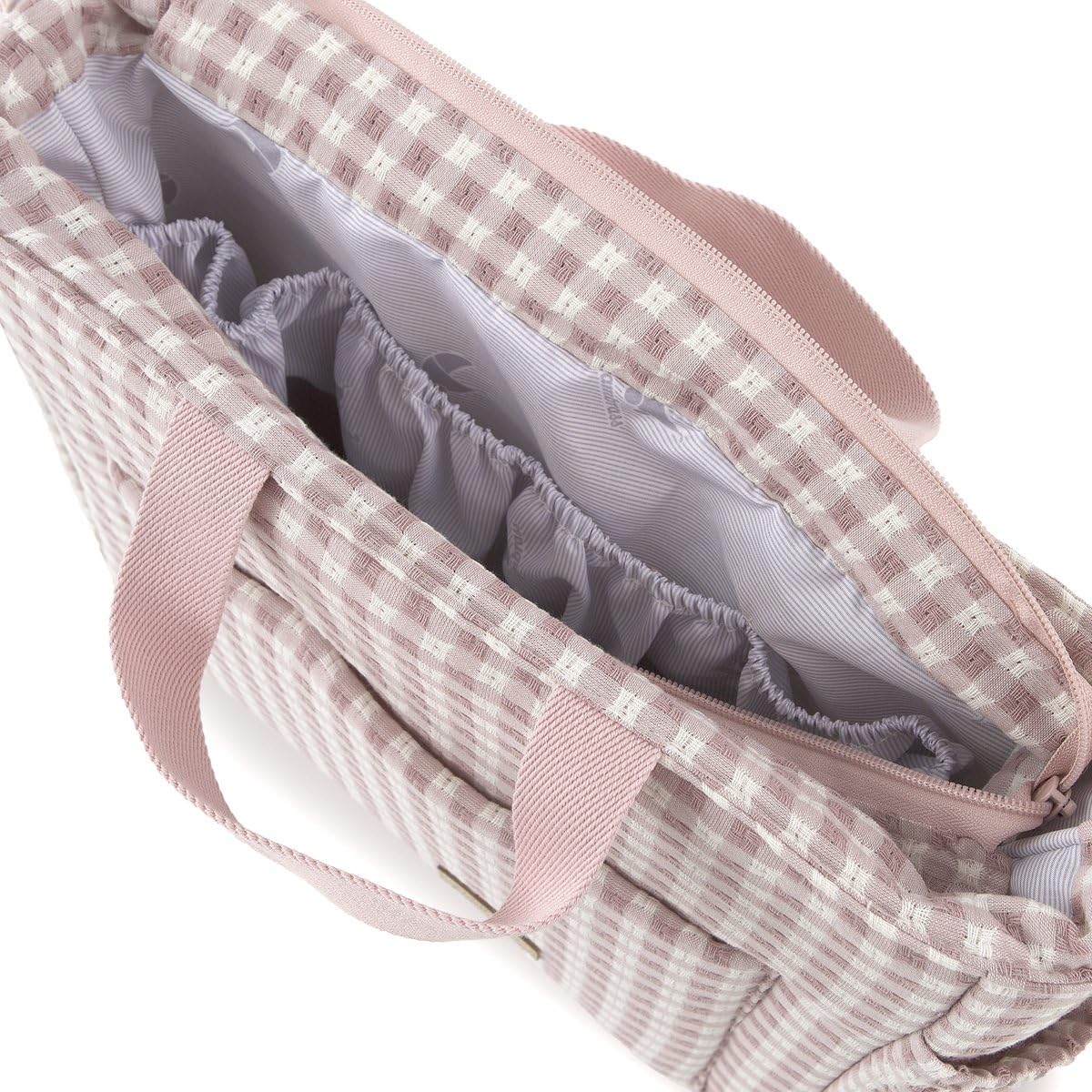 Cambrass - Bolso Carro Maternal para Bebe - Organizador para Pañales y Otras Cosas de Maternidad - Vicky Rosa 16x43x37 Cm