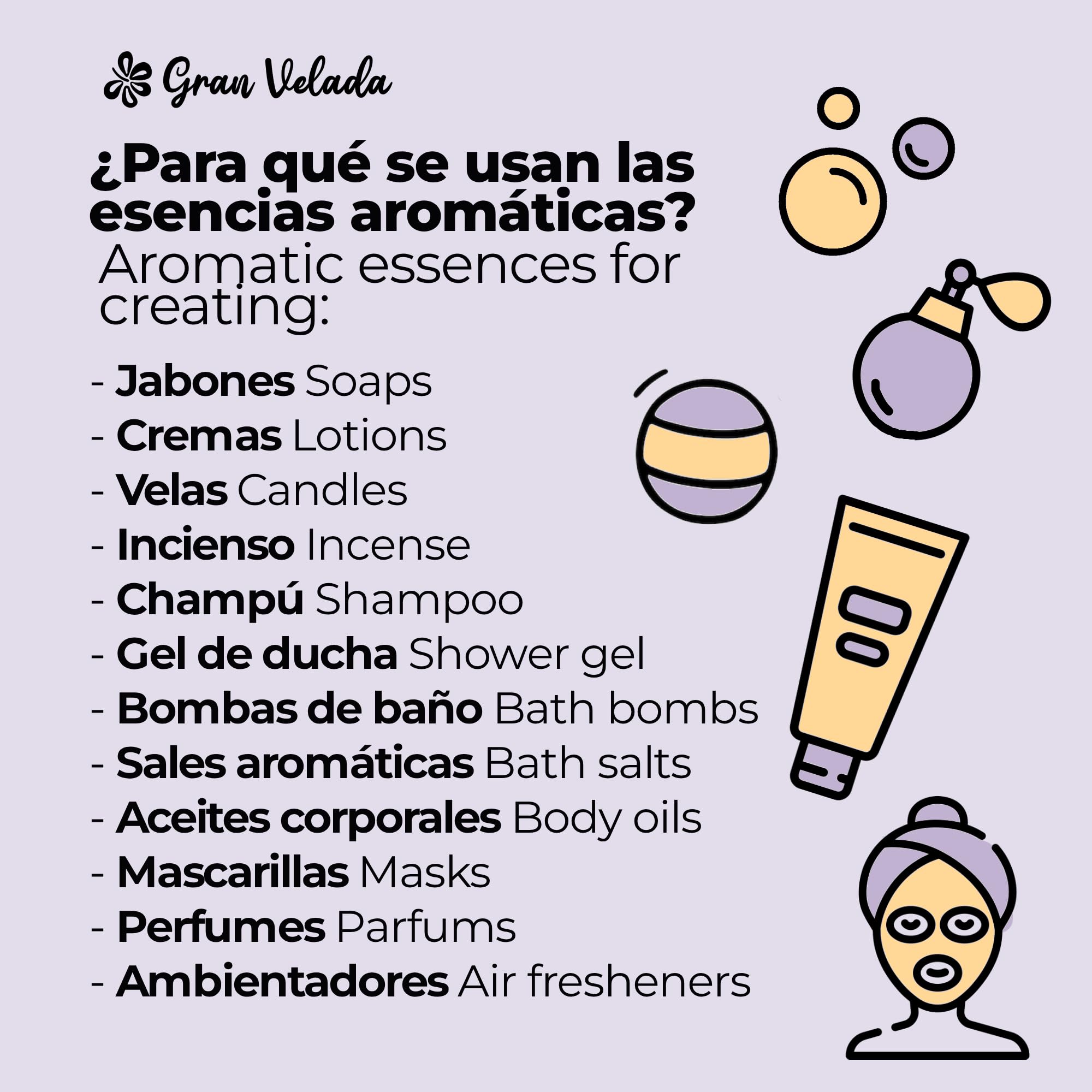 Gran Velada - Duftöl Kokos- und Karite 1000 ml | Aromatisches Aroma für Seifen, Kerzen und Kosmetik, Hochkonzentriertes Parfumöl für DIY-Projekte, Tropischer Duft für Raumdüfte und Körperpflege