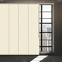 Vista 1 de Persiana opaca inalámbrica con panel deslizante, persianas verticales de 4 o 6 rieles para ventana corrediza y puerta de patio, cortina de tela