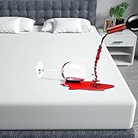 Vista 1 de Protector de colchón impermeable, tamaño Queen, protector de colchón impermeable, con bolsillo profundo de hasta 18 pulgadas, suave, transpirable