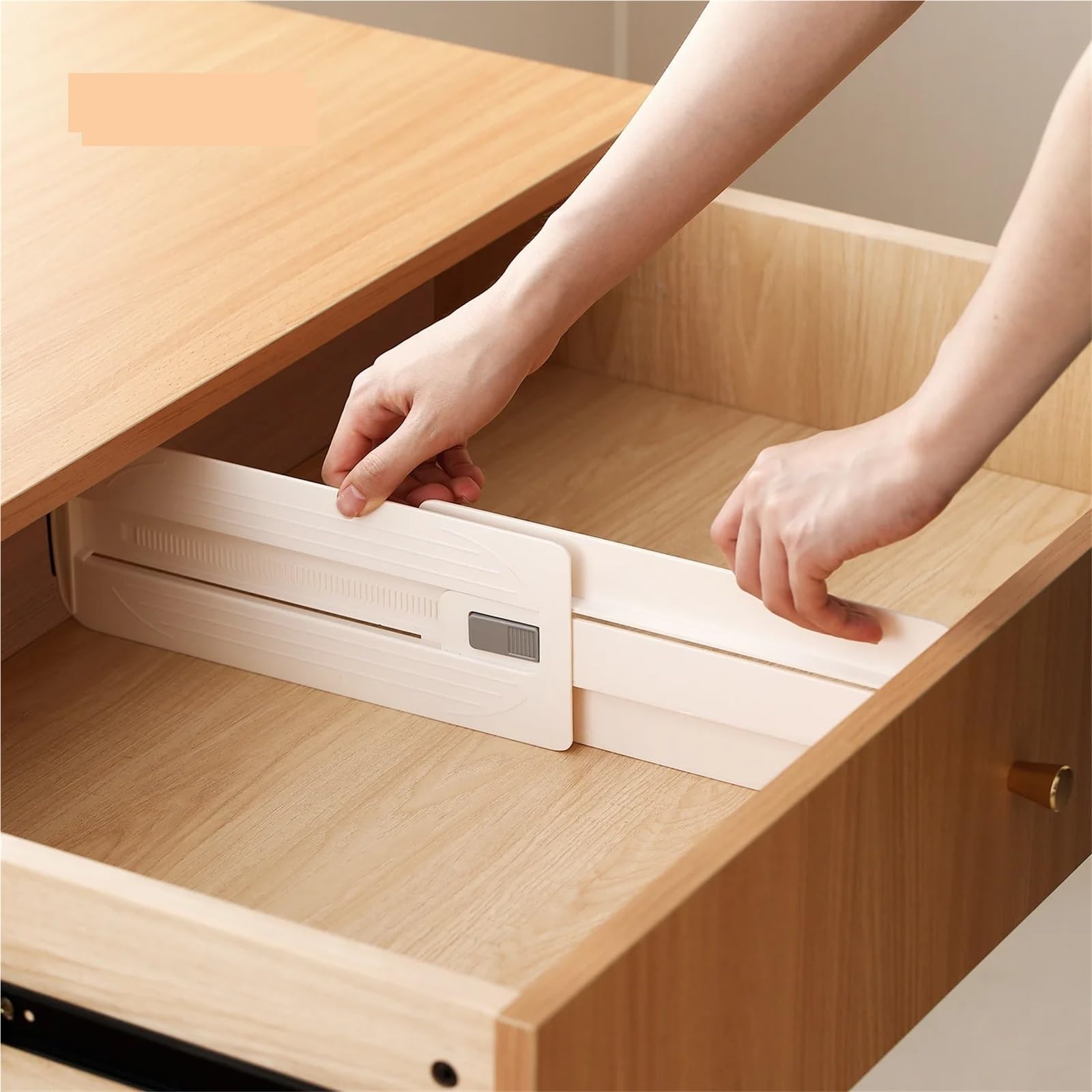 Organizzatore for cassetti espandibile Lunghezza regolabile 29 46 7 cm Scomparti flessibili Tappetino antiscivolo for armadietto da bagno cucina