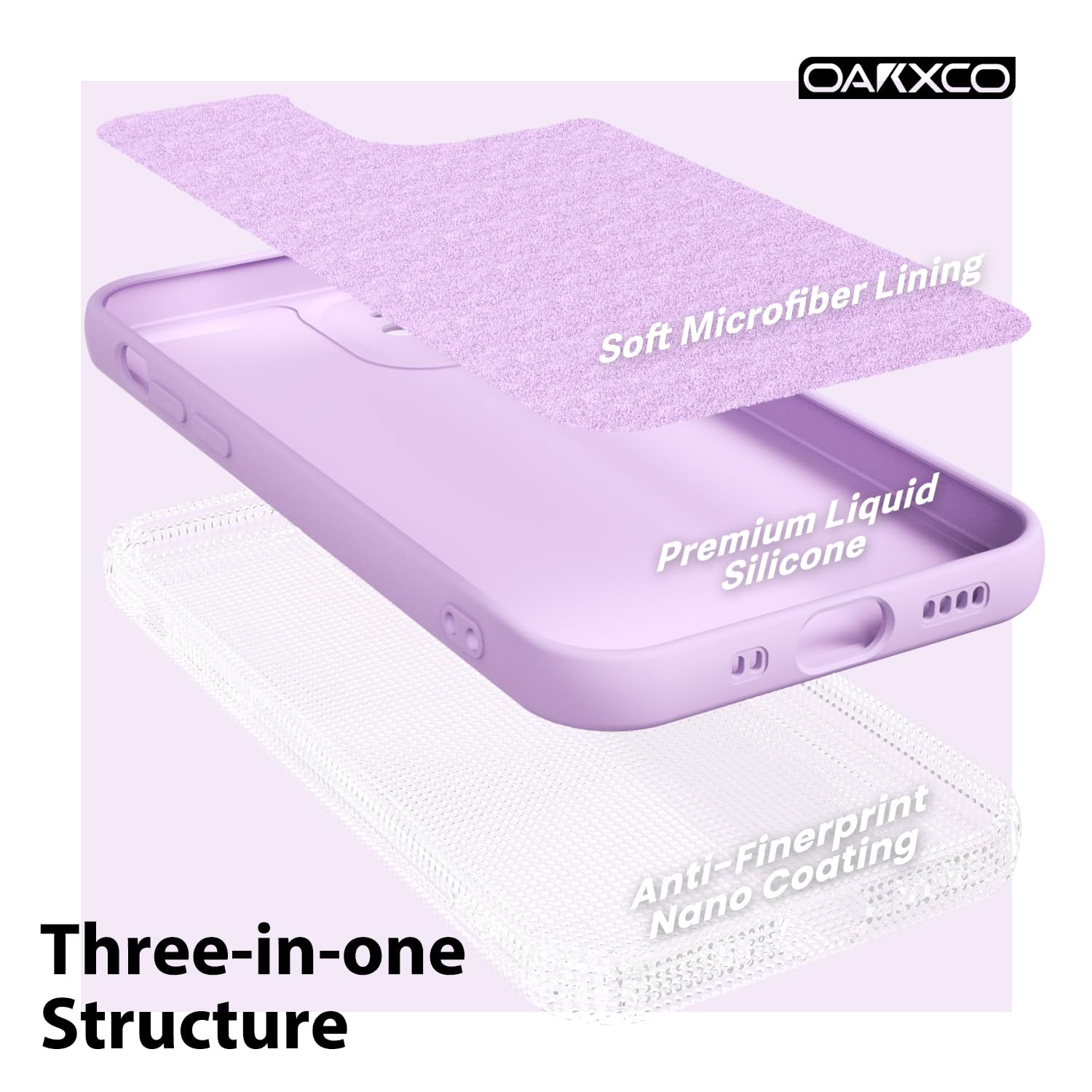 oakxco for iPhone 16 Pro Max Case Liquid Silicone, Soft Rubber Gel Elegant Aesthetic Basic Simple Cover, Cute Thin Slim TPU Matte Solid Color Plain Smooth Case for Women Girl, Light Pink — view 143