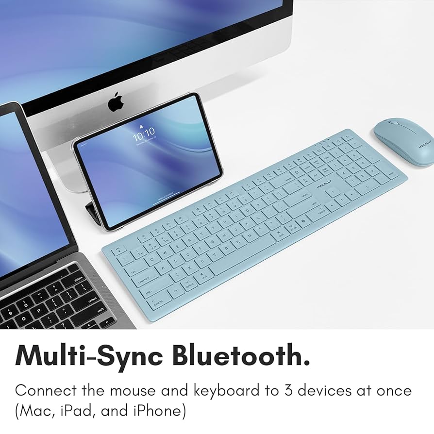 Macmini 2018 Keyboard Mouse 付き Amazon.com: Macally Wireless Keyboard and Mouse Combo for