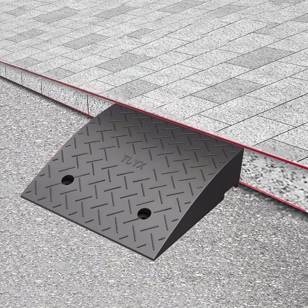 Rampa krawężnikowa, rampa podjazdowa, 4" 5" przenośne rampy podjazdowe do samochodów na chodniku, garażu, doku, magazynu(H 13cm/5")