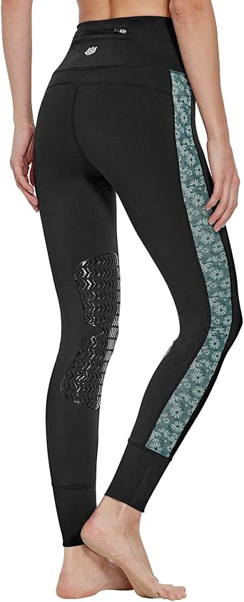 FitsT4 Women Riding Tights Knee Patch 
