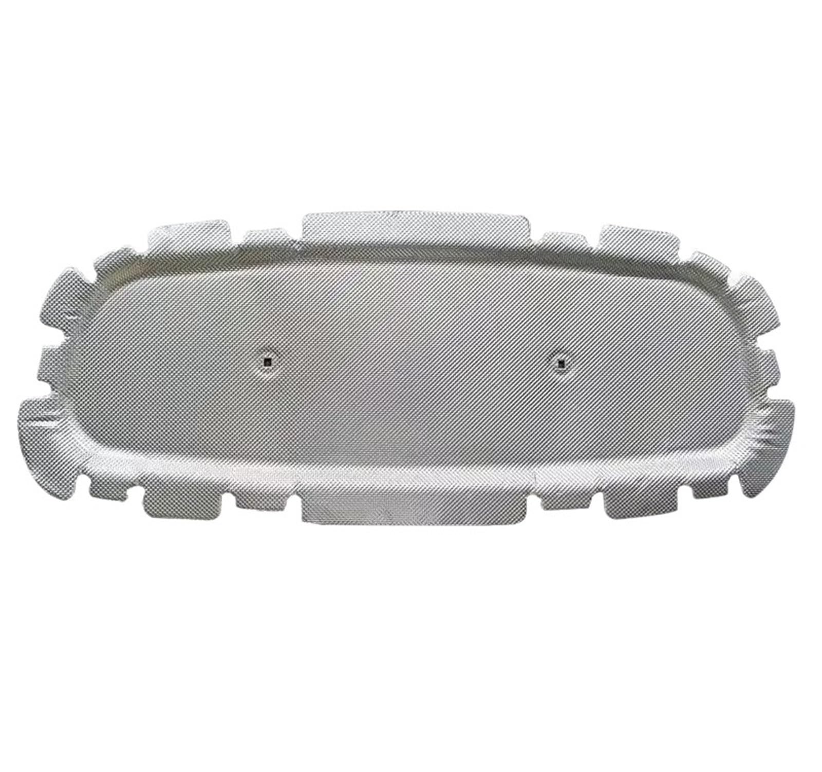 Fdurftar Silver Cotton Soundproof Cover For Vw For Virtus 2018-2024 Front Hood Engine Sound Insulation Pad Engine Hood Insulation Pad(Silver)