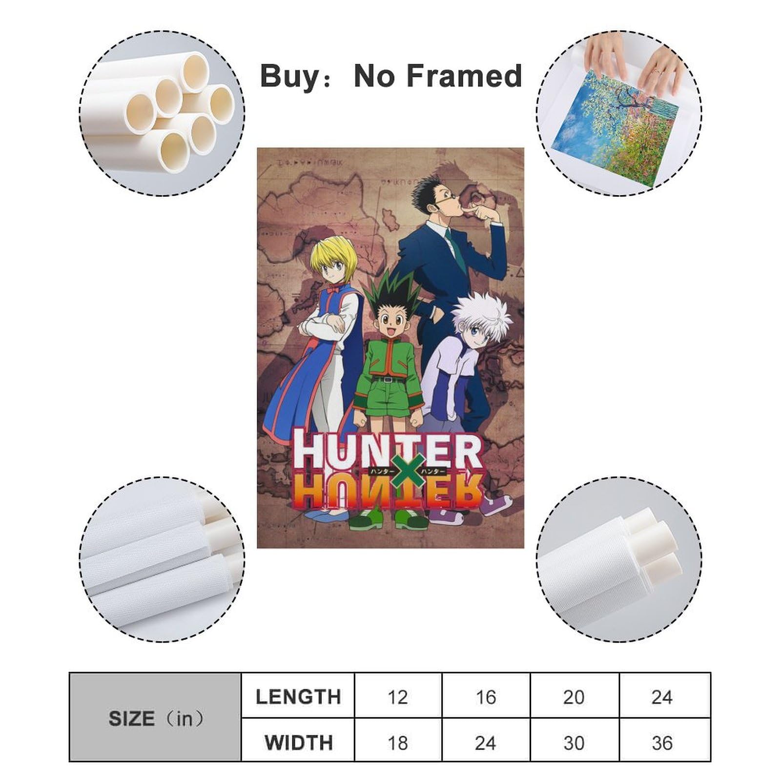 Amazon.co.jp: アニメポスター ハンター×ハンター キャンバスアート
