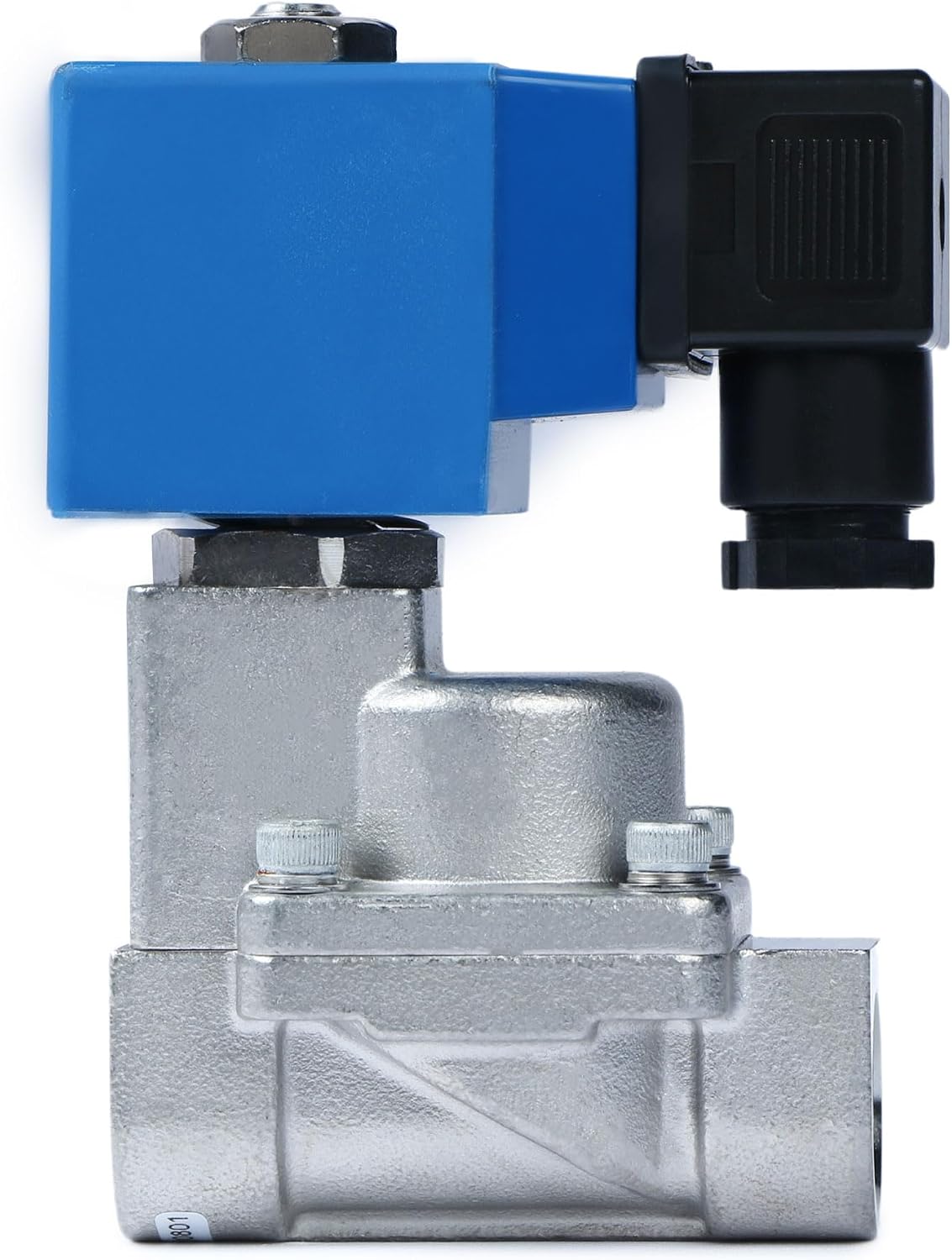 U.S. Solid 1/2" High Pressure Solenoid Valve, 12V DC, Stainless Steel, 100 bar, -76°F to 248°F – Heat-Resistant, High-Pressure Valve for Industrial Use, Water, Gas, Oil and Fluid Control