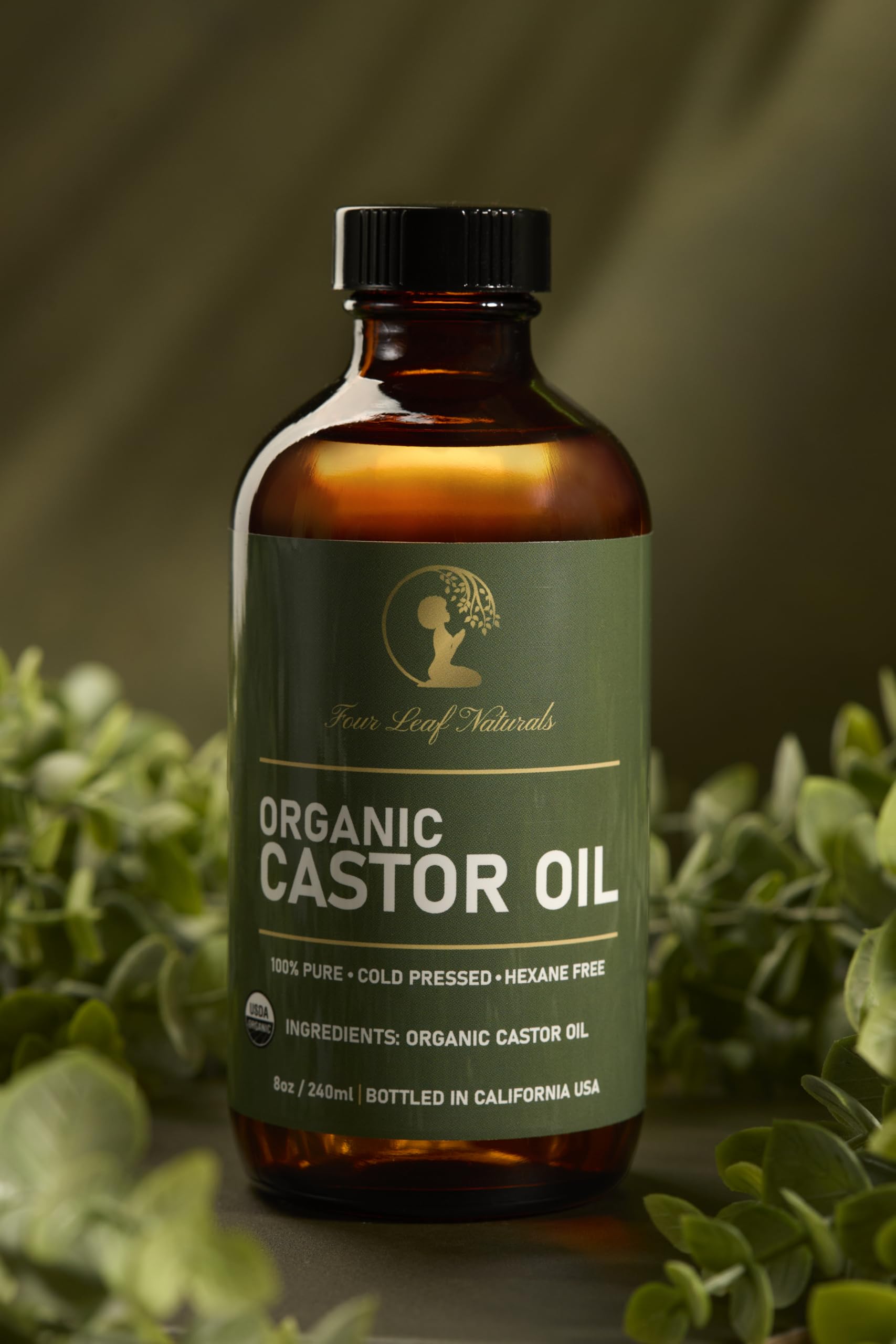 Amazon.com : Four Leaf Naturals Organic Unrefined Castor Oil – 8