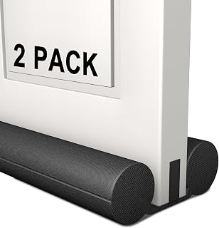 2 Pack Large Door Draft Stopper,Under Door Sweep for Bottom of Door,Weather Stripping Door Seal,Noise Stopper,Garage Window Blocker Noise Cold Air Insulation,Draft Guard