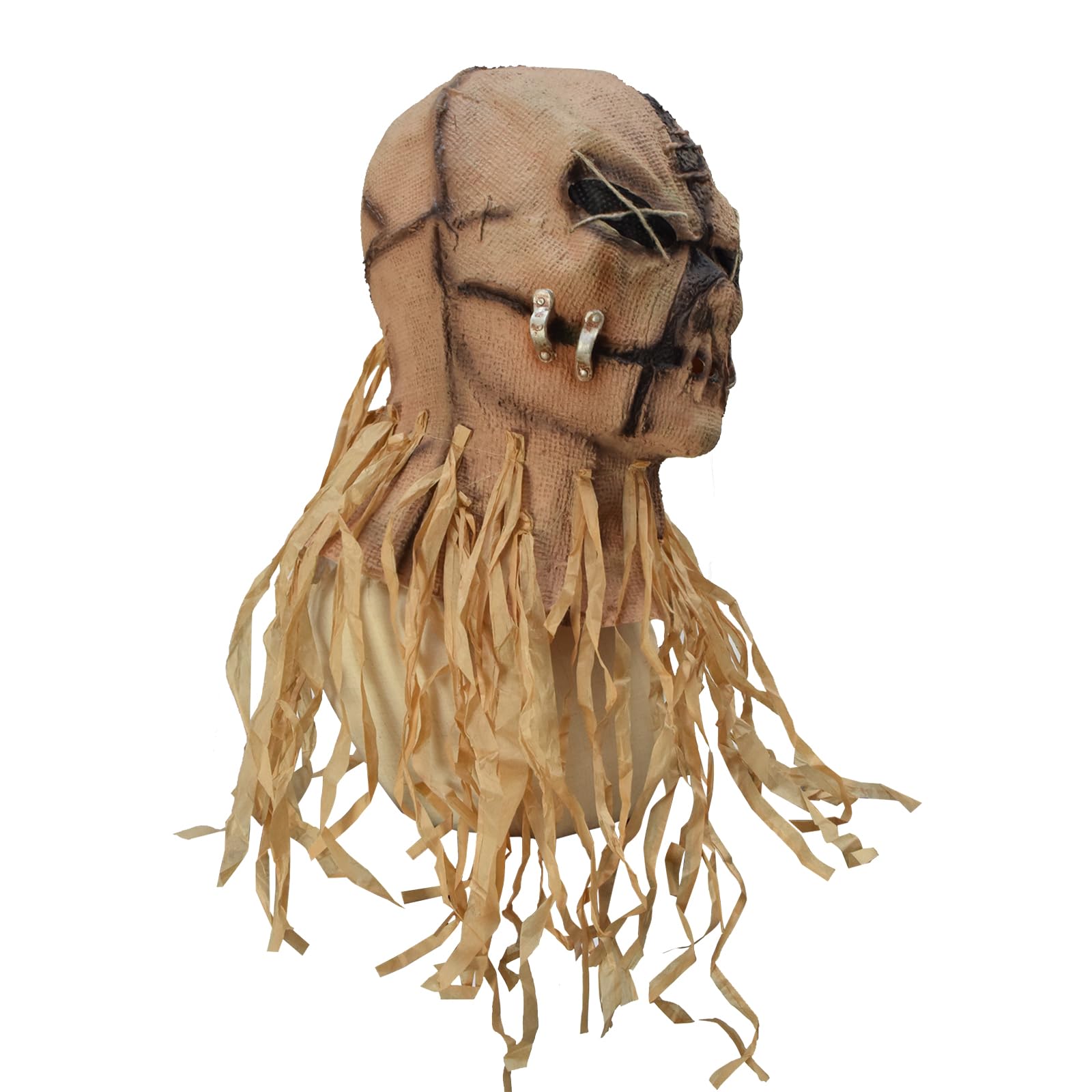 Masque d'épouvantail effrayant en latex pour Halloween