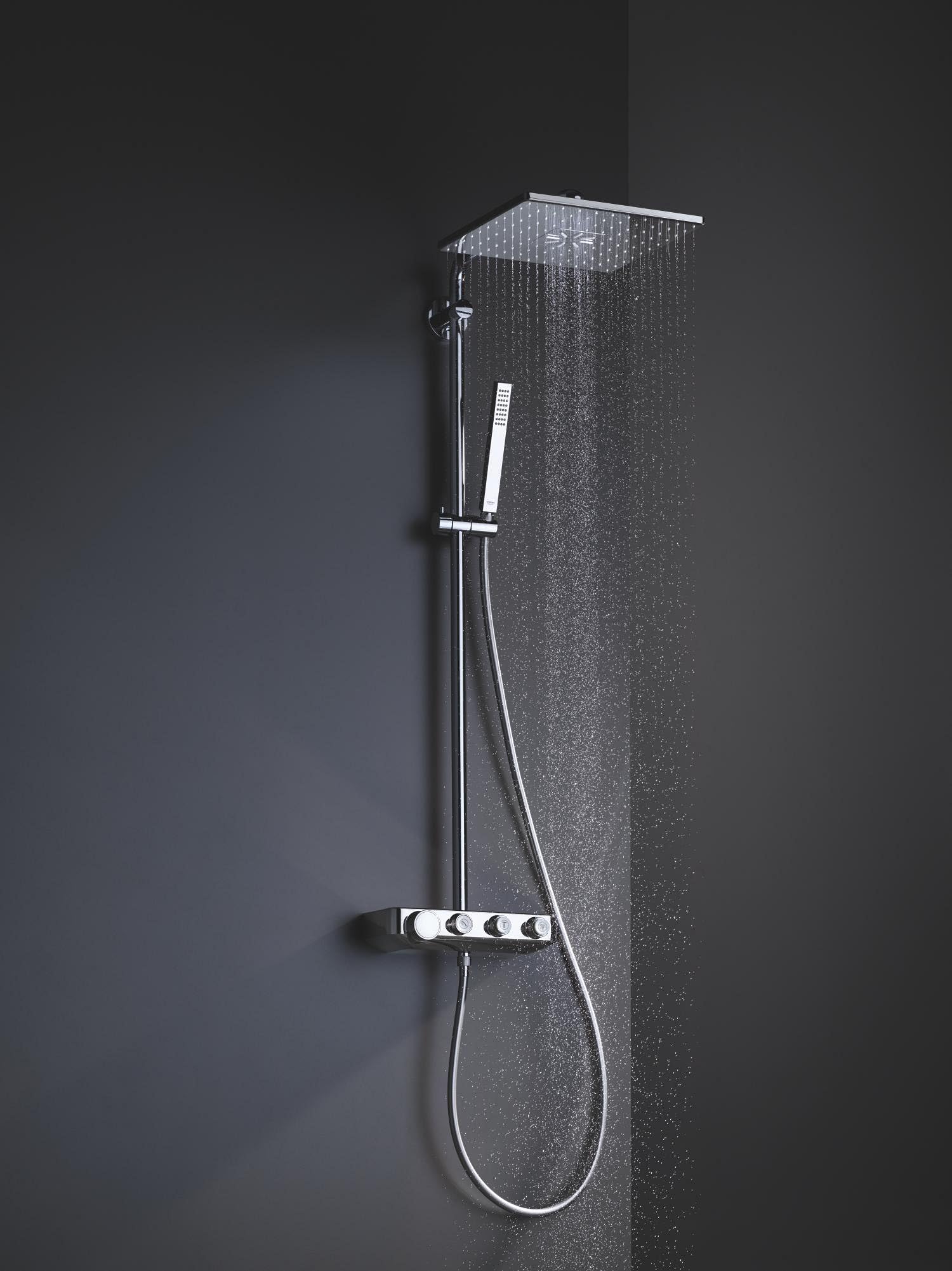 Grohe Sistema Doccia Euphoria SmartControl 310 Cube con Miscelatore Termostatico, Cromo, Soffione 310 mm 26508000